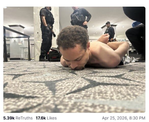 Trump difunde fotos del presunto atacante del Washington Hilton