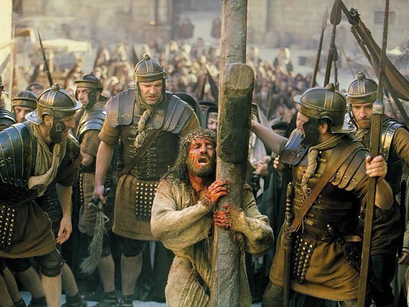 Jim Caviezel en la película La Pasión de Cristo