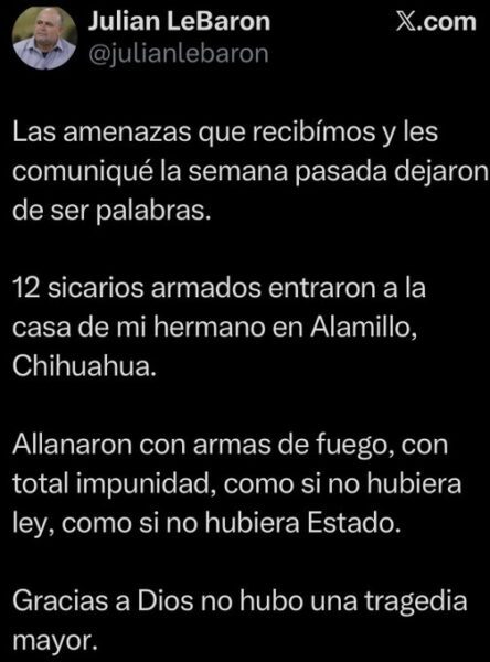 Estamos en contacto permanente con Lebarones; fiscal ante agresión