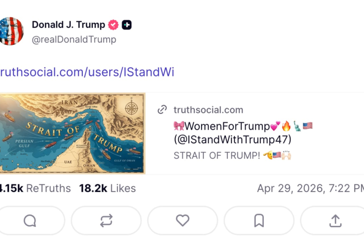 Donald Trump propone cambiar el nombre de estrecho de Ormuz a 
