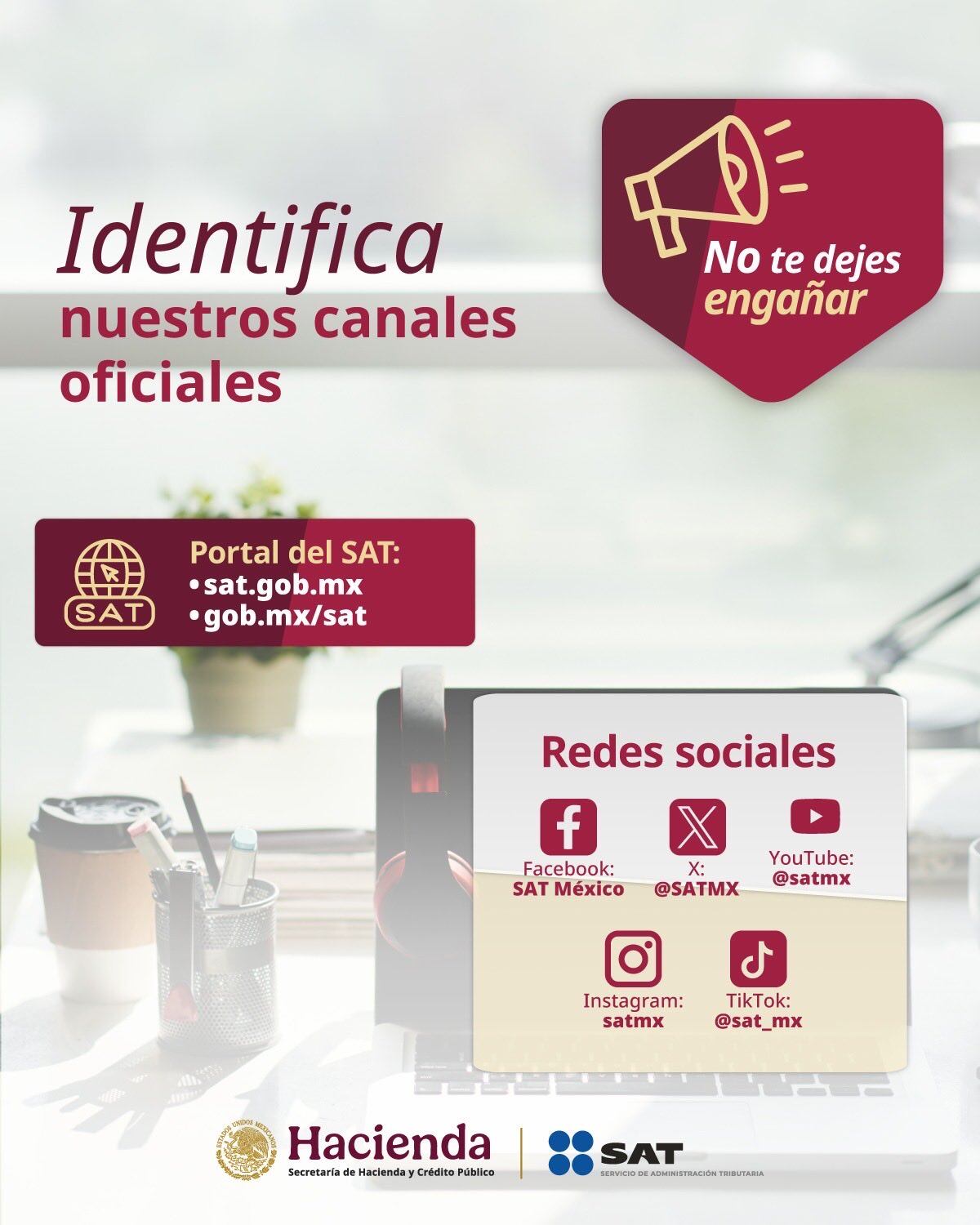 SAT alerta a contribuyentes por visitas falsas a domicilio y otros fraudes