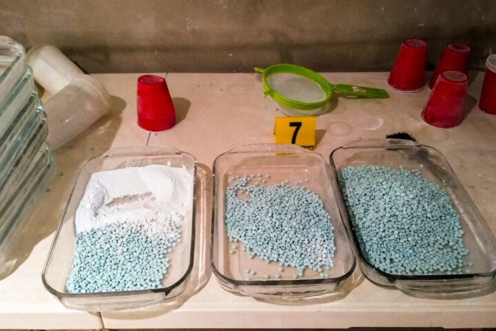 Aseguramiento de 306 mil pastillas de probable fentanilo