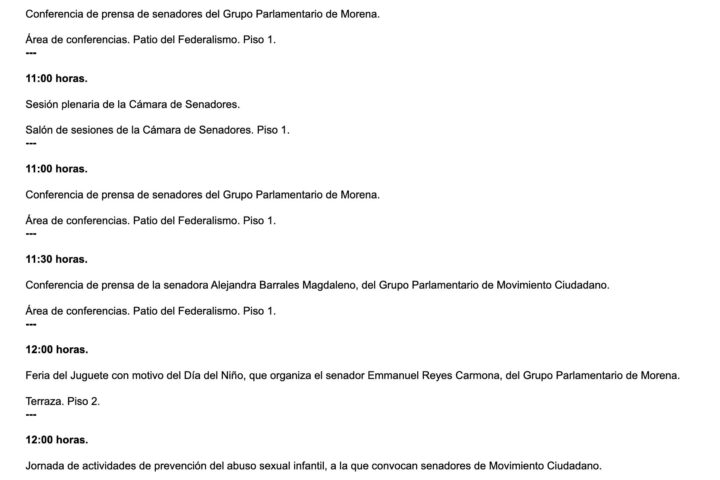 Agenda del Senado no incluye comparecencia de Maru Campos
