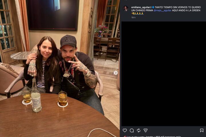 Emiliano Aguilar se reunió con su prima Majo Aguilar en la CDMX