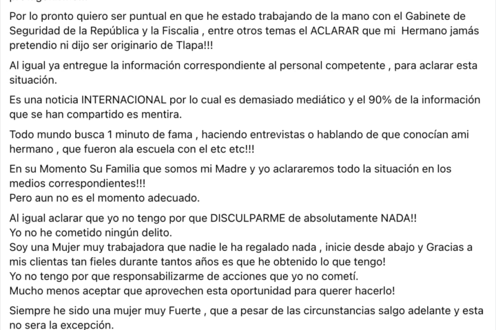La hermana de Julio César Jasso, tirador de Teotihuacán, rompe el silencio en redes