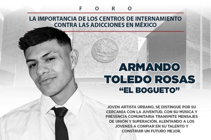 El Bogueto será reconocido por Diputados por su conexión con jóvenes.