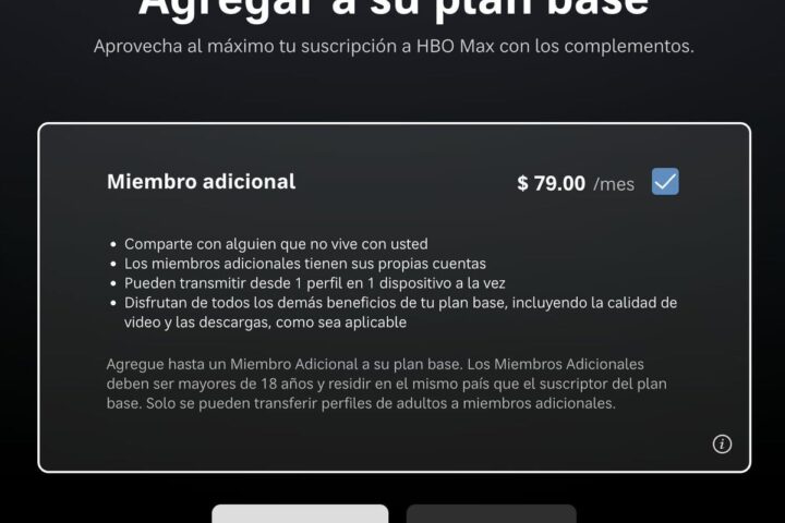 Compartir cuenta en HBO Max tendrá costo adicional en plan base