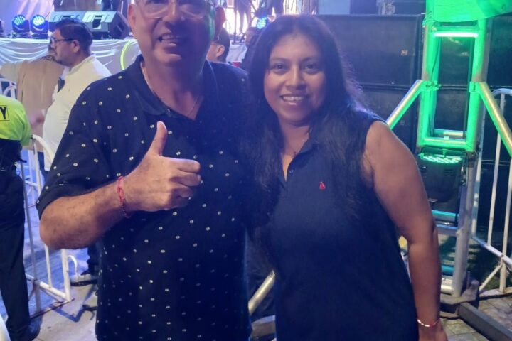 Santos Álvarez de Dios en carnaval de Alvarado, Veracruz.