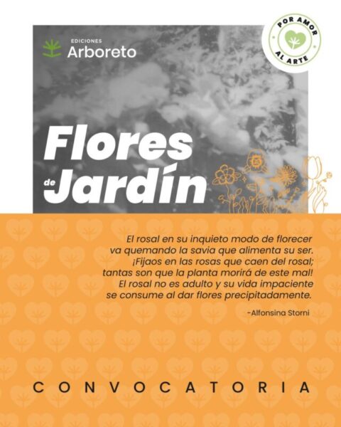 Convoca Ediciones Arboreto a participar en la colección literaria “Flores de jardín”