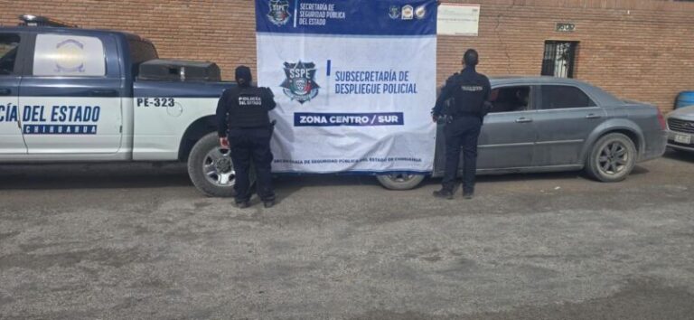 Aseguran vehículo con droga durante operativo en Meoqui