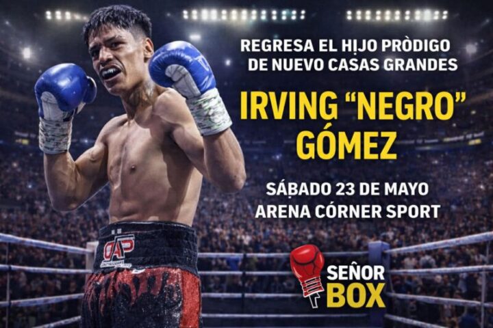 “NEGRO” GÓMEZ SE PRESENTA EN CHIHUAHUA ANTE EL PELEADOR LOCAL YAHIR ALEXIS PALACIOS