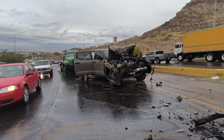 Registran dos accidentes vehiculares en vía a Aldama