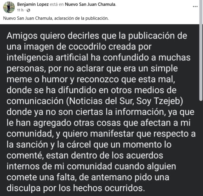 Detienen a influencer por imagen generada con IA en centro turístico de Chiapas