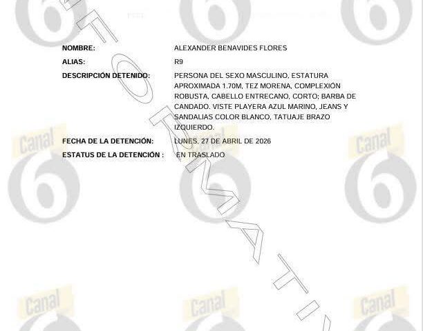 Detención de Alexander Benavides, presunto capo del Cártel del Golfo