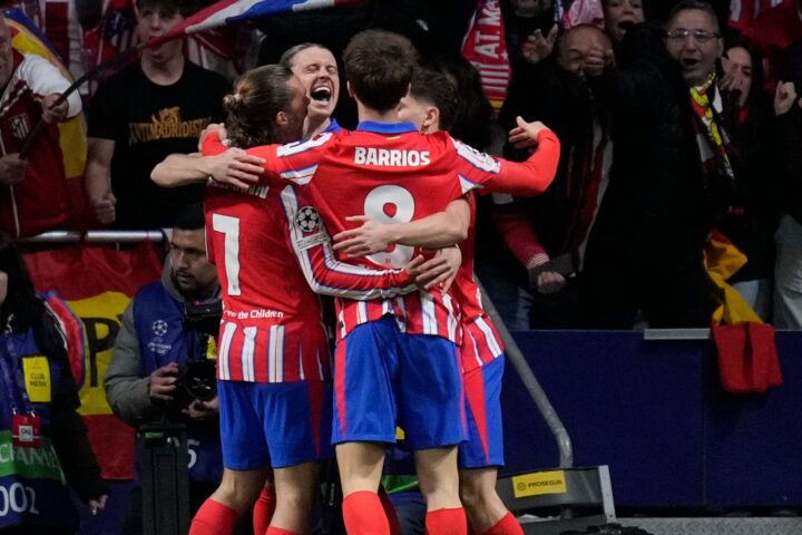 Atlético de Madrid es favorito para avanzar a semifinales de la Champions League