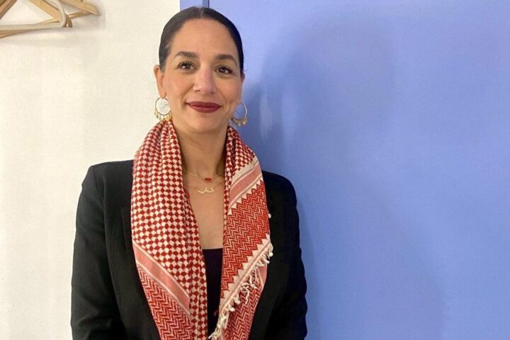 La abogada de derechos humanos, profesora universitaria en EEUU, autora y activista, Noura Erakat, en Bruselas