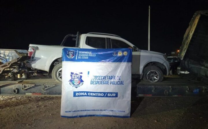 Aseguran cinco vehículos tras operativo en Aldama