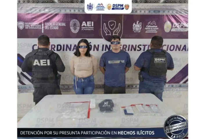 Cateo en vivienda destapa narcoactividad y deja pareja detenida con decenas de dosis