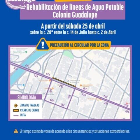 Continuará JMAS Chihuahua rehabilitación de línea de agua potable en la calle 28ª este fin de semana