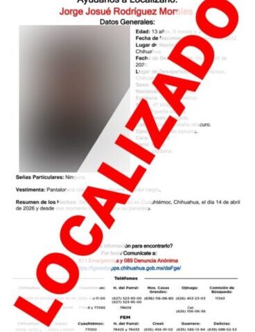 Localiza Fiscalía sanos y salvos a seis menores reportados desaparecidos