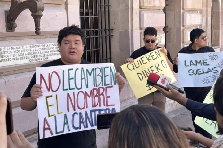 Protestan por cambio de nombre en La Cantera; señalan motivaciones políticas