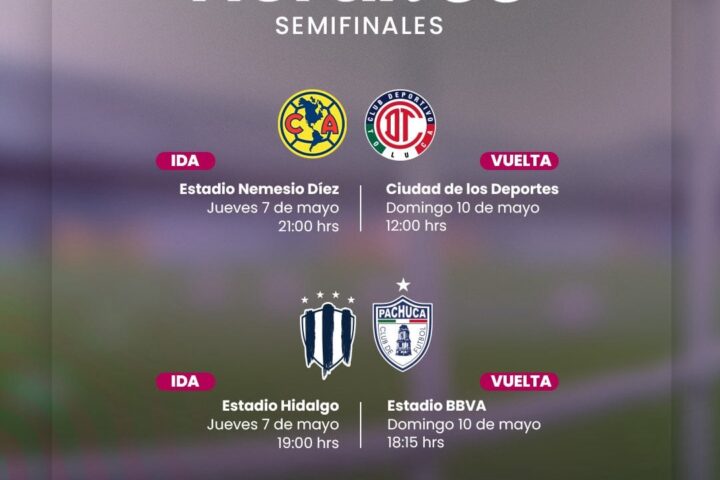 Fechas y horarios de las semifinales de la Liga MX Femenil