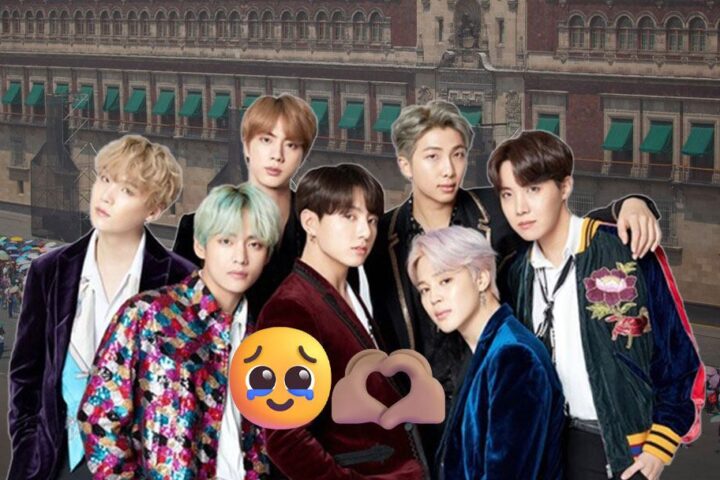 BTS sale al balcón de Palacio Nacional y desata euforia entre ARMY México