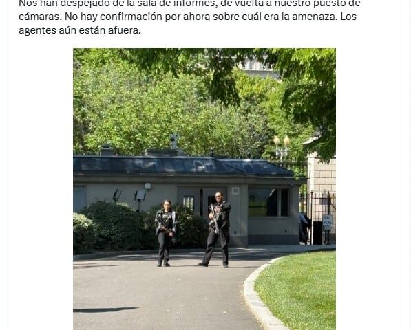 Tiroteo cerca de la Casa Blanca provoca evacuación del área de prensa