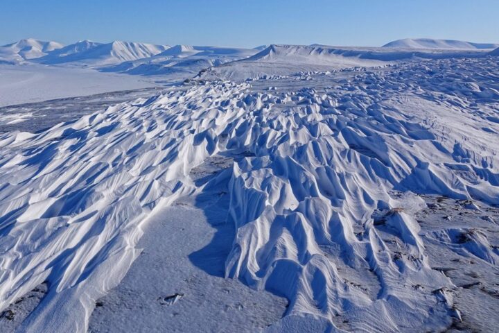 Hielo en Svalbard.