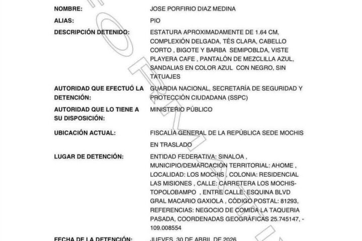 Detienen a “El Pío” en Ahome; lo vinculan con socio de “El Mayo” Zambada