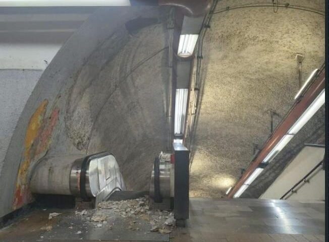 Se desploma plafón en estación del Metro CDMX Río San Joaquín