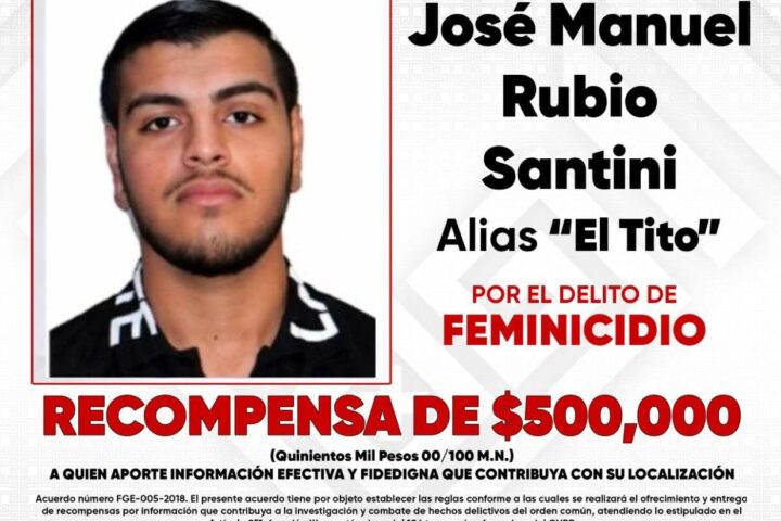 Fiscalía de Chiapas ofrece recompensa por feminicida de Beany Lozano, José Manuel Rubio