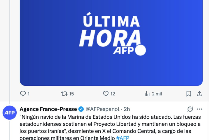 Reportan ataque de Irán a embarcación de Estados Unidos