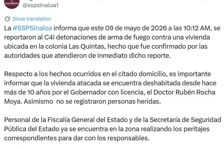 Balean antigua casa de Rubén Rocha Moya que llevaba años deshabitada