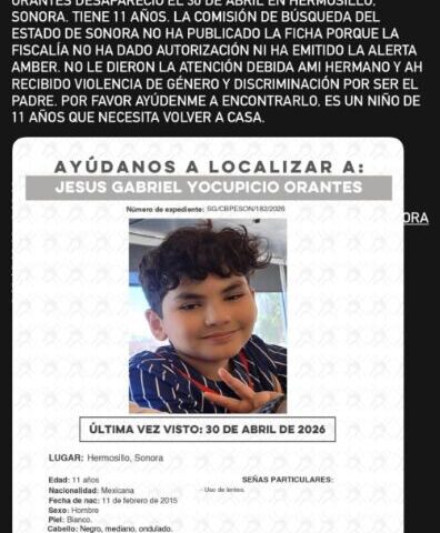 Ricky Yocupicio denunció inactividad de las autoridades