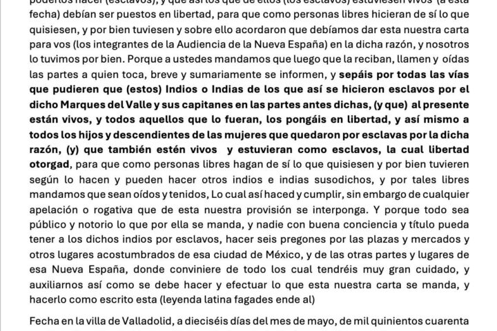 Sheinbaum cita edicto de 1548 para señalar “atrocidades” de Hernán Cortés y criticar a la derecha