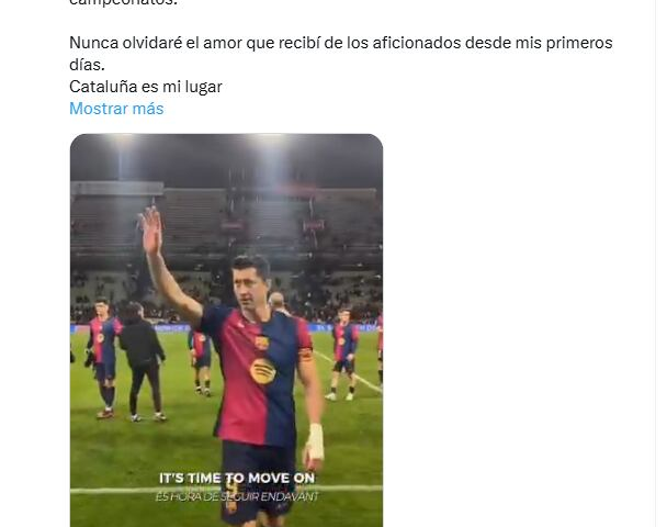 La despedida de Robert Lewandowski