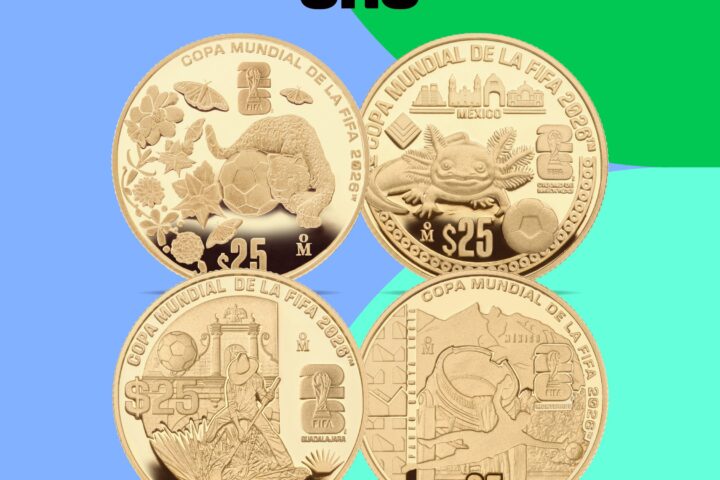 Banxico lanza colección de 12 monedas conmemorativas del Mundial 2026