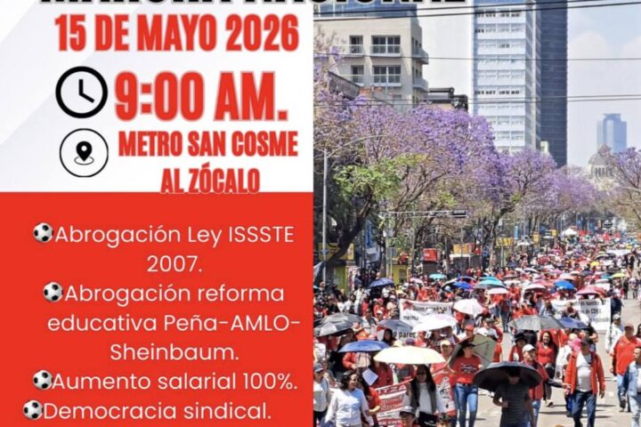 Marcha nacional CNTE 15 de mayo