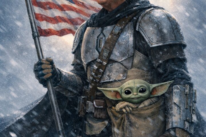 Trump y Grogu aparecen en publicación de la Casa Blanca por Star Wars