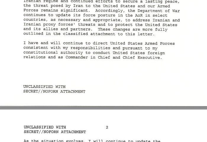 Trump declara terminadas las hostilidades con Irán