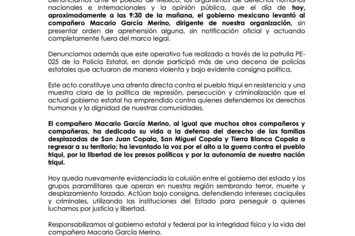 Denuncian 