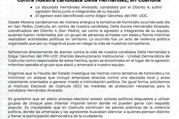 Delia Aurora Hernández, diputada de Morena en Coahuila