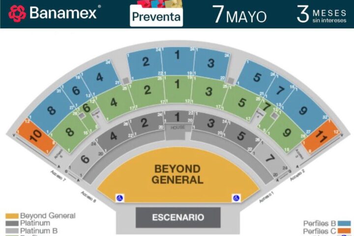 Mapa del concierto de Bad Gyal en Monterrey