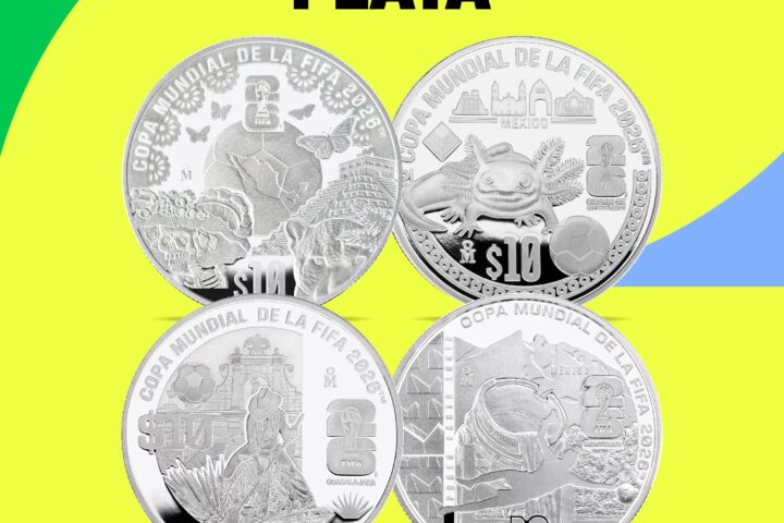 Banxico lanza colección de 12 monedas conmemorativas del Mundial 2026