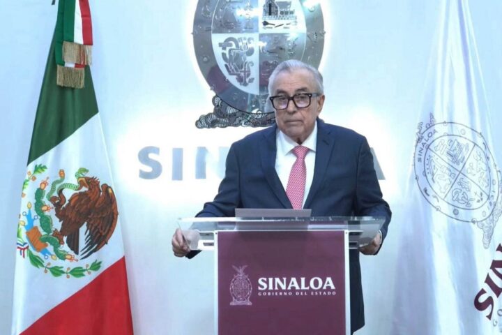 Ruben Rocha Moya, gobernador de Sinaloa.
