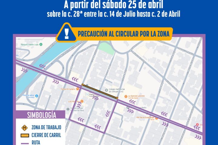 Continuará JMAS Chihuahua rehabilitación de línea de agua potable en la calle 28ª este fin de seman