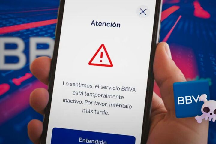 Caída de BBVA deja sin servicio su app y banca en línea