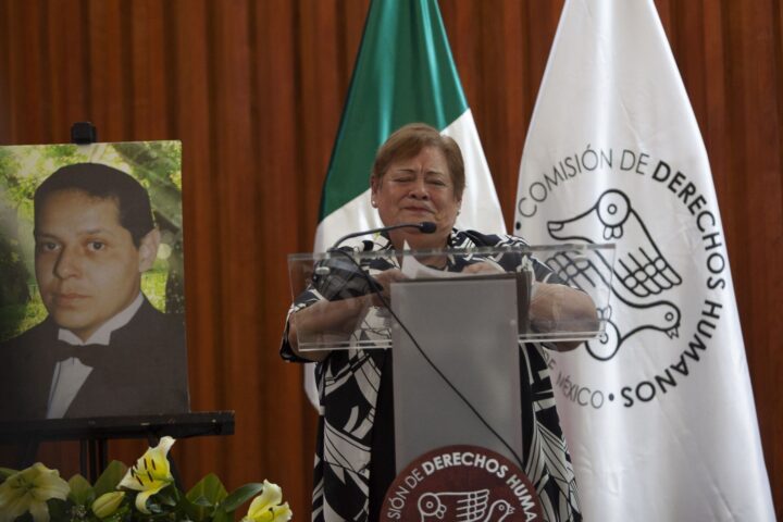 Laura Cabañas, madre de Julio César Cervantes