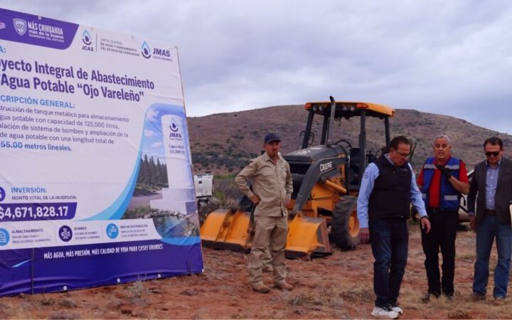 Arrancan JCAS y JMAS Casas Grandes el proyecto integral de abastecimiento de agua potable “Ojo de Valereño”